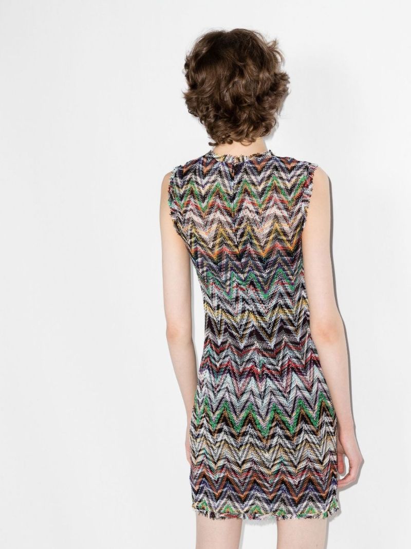 Crochet-knit Mini Dress