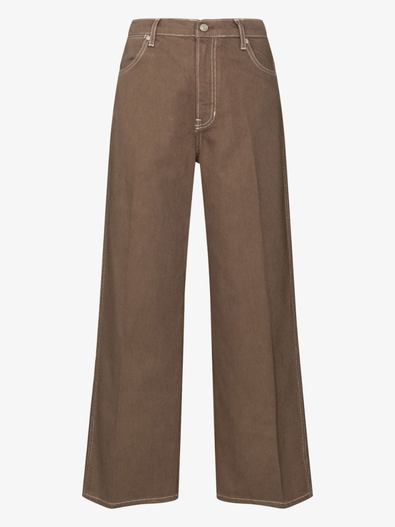Brown Cowboy Straight-leg Jeans