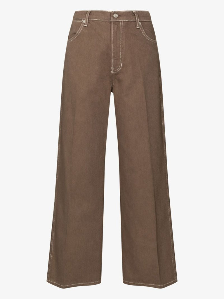 Brown Cowboy Straight-leg Jeans