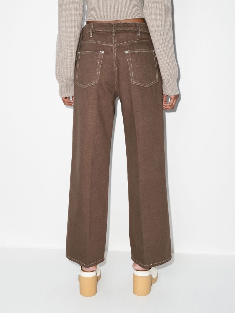Brown Cowboy Straight-leg Jeans