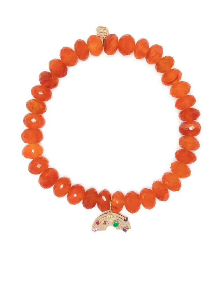 14k Yellow Gold Carnelian Bracelet