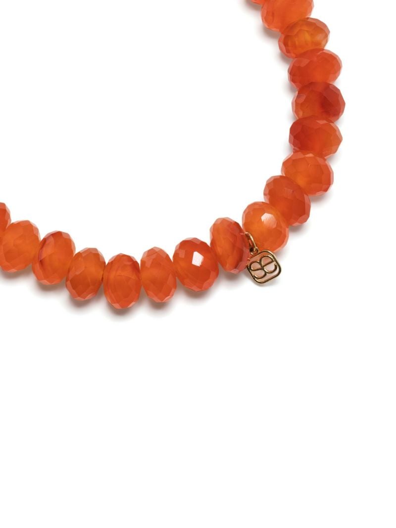 14k Yellow Gold Carnelian Bracelet