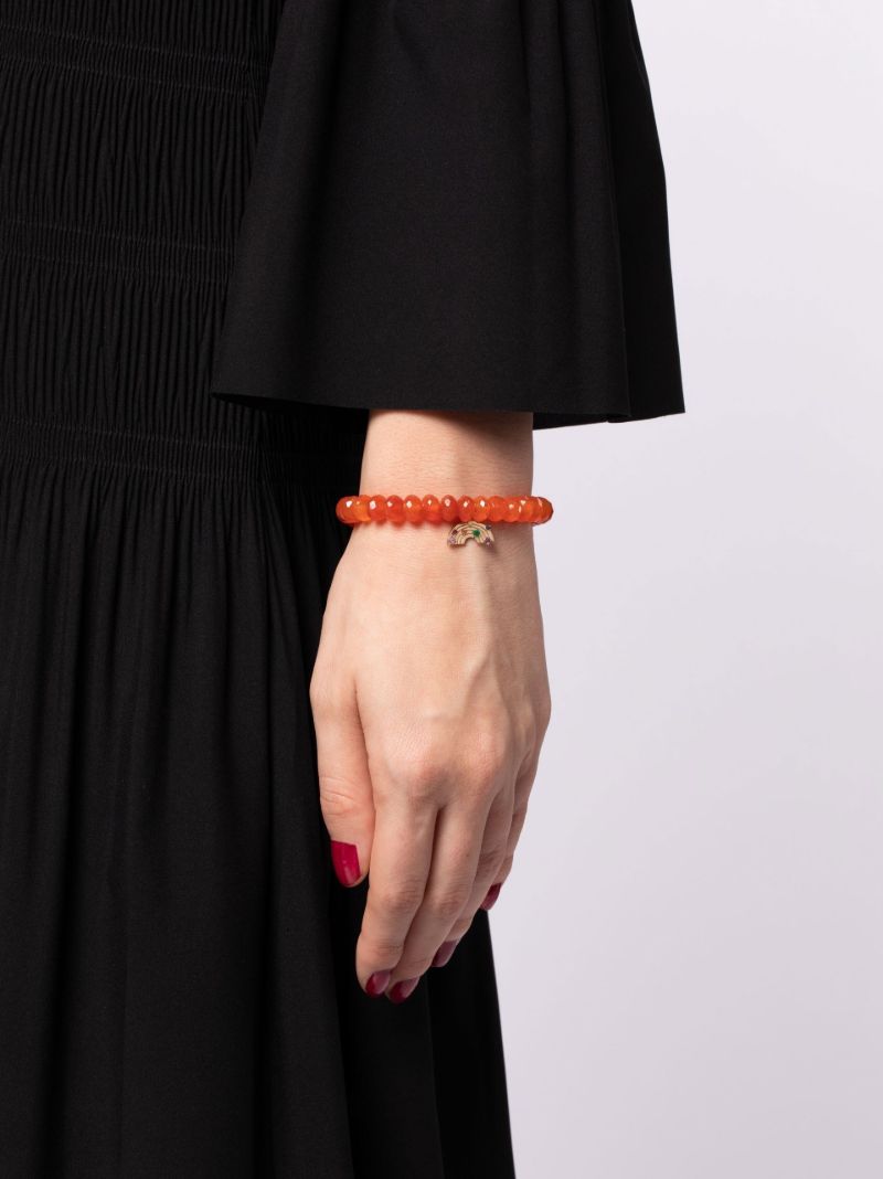 14k Yellow Gold Carnelian Bracelet