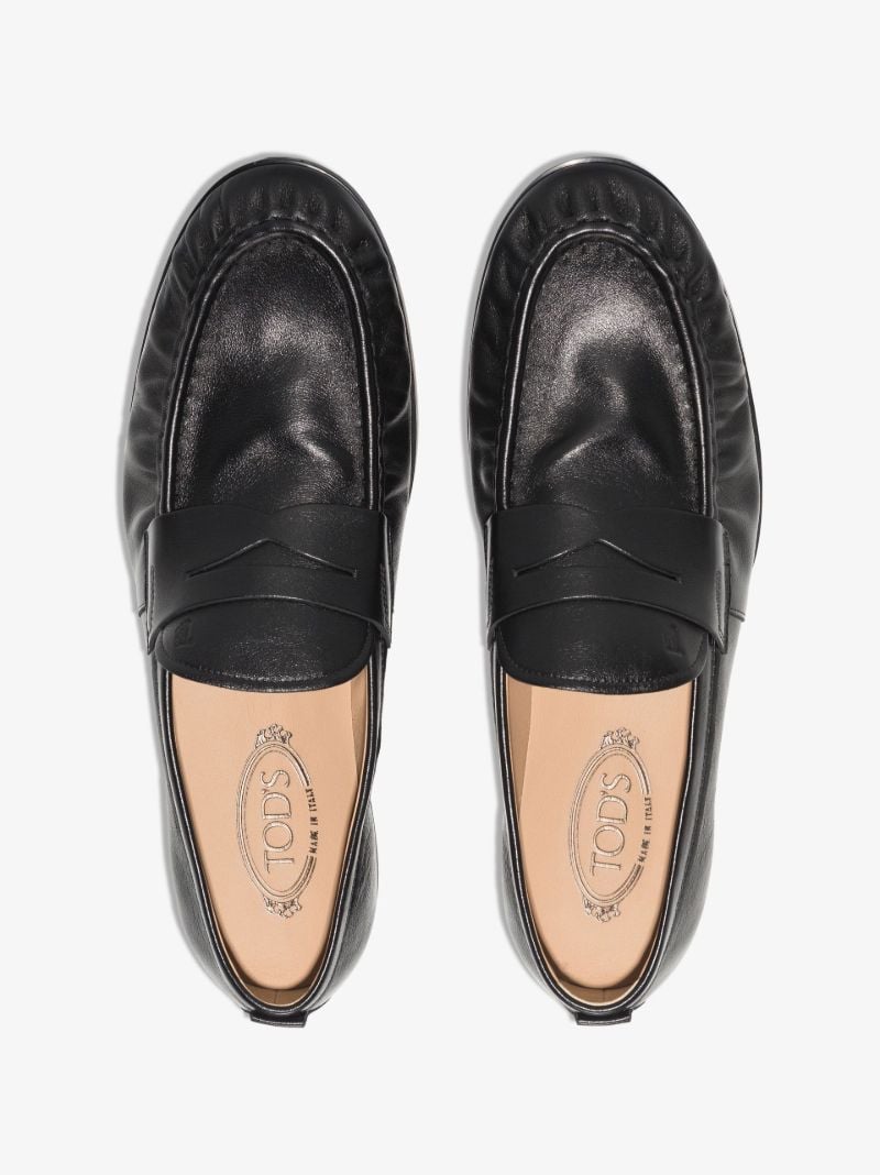 Black Moccasin Leather Loafers
