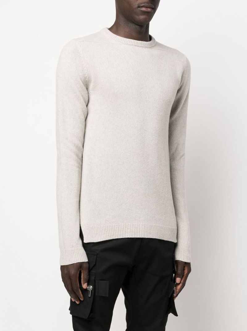 Neutral Biker Cashmere Sweater
