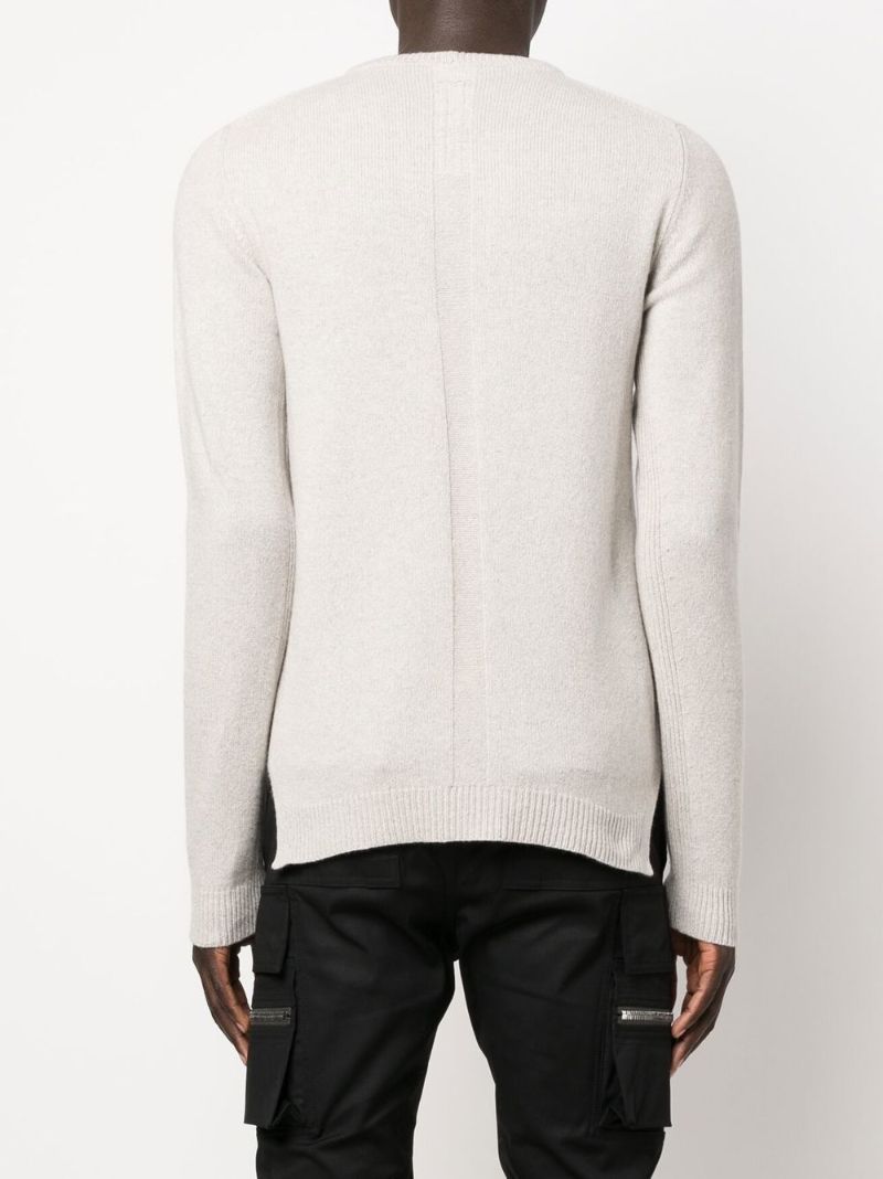 Neutral Biker Cashmere Sweater