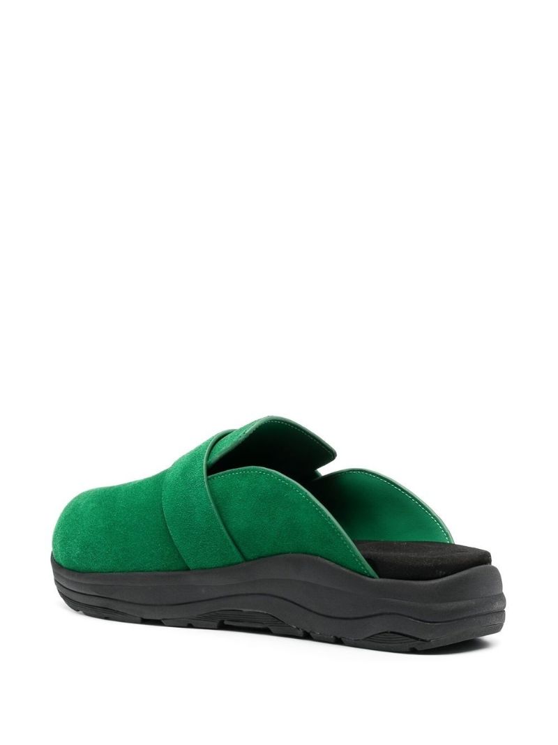 X Tom Wood Green MakÃ_x0083_Â¶ Suede Clogs