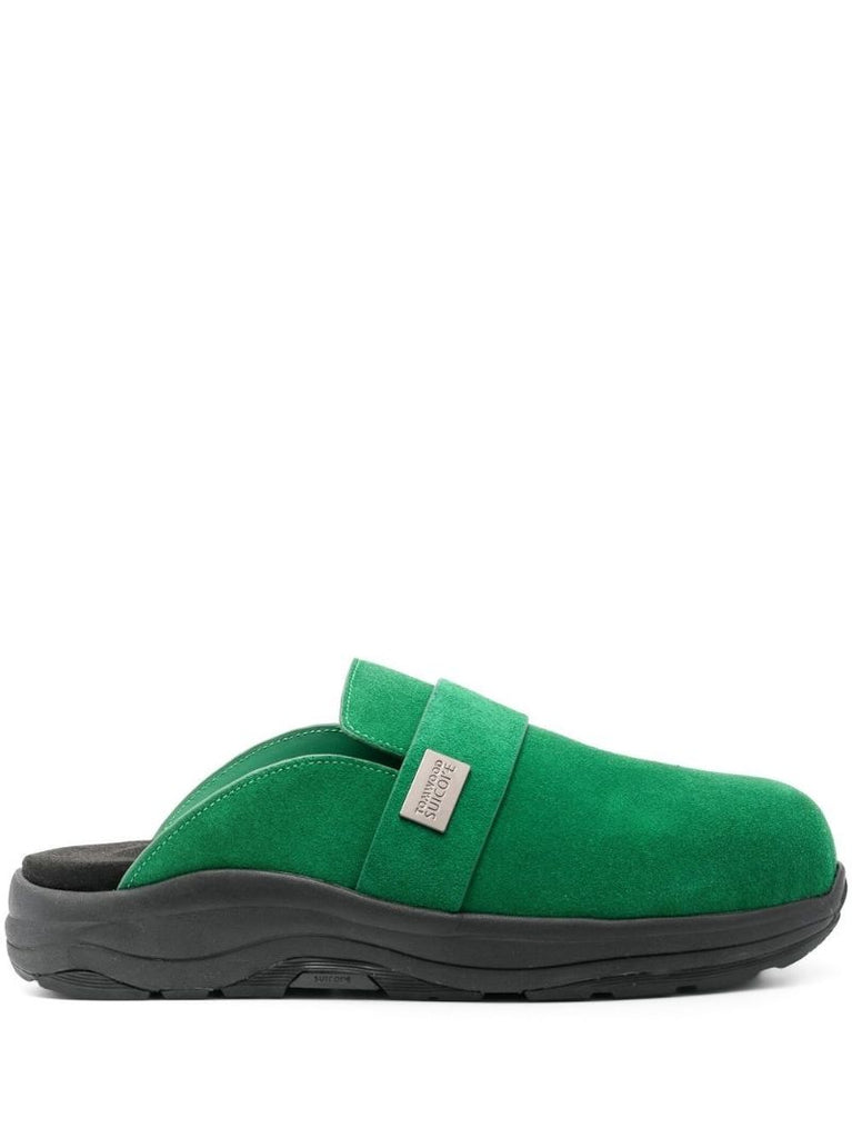 X Tom Wood Green MakÃ_x0083_Â¶ Suede Clogs