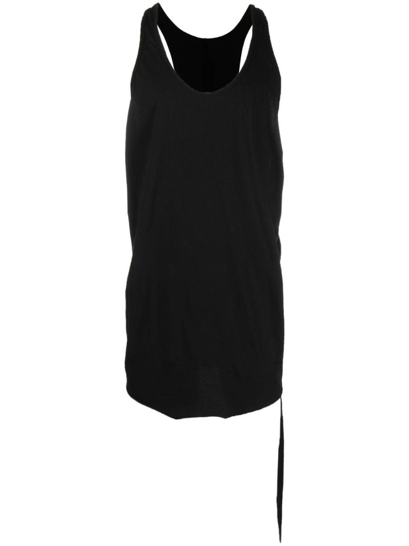 Black Halter Cotton Tank Top