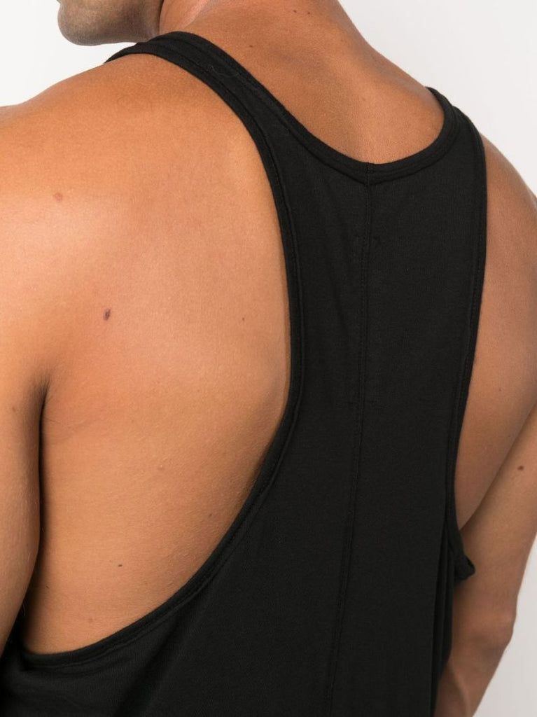 Black Halter Cotton Tank Top