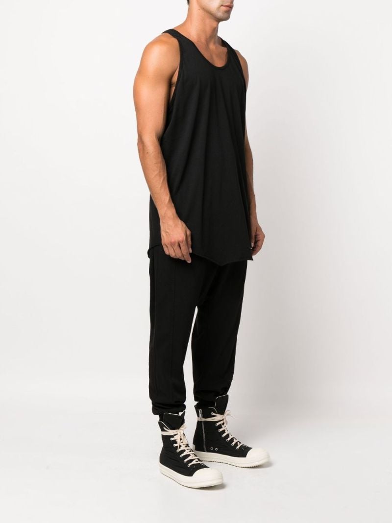 Black Halter Cotton Tank Top