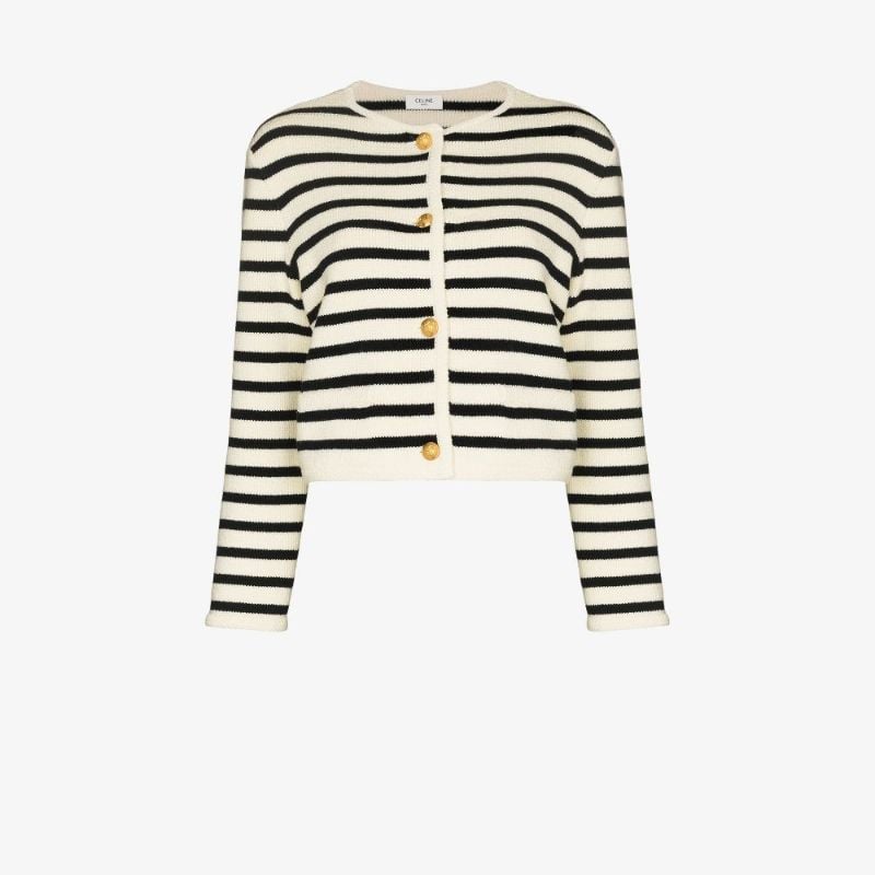 Striped Knitted Cardigan