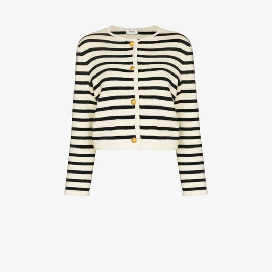Striped Knitted Cardigan