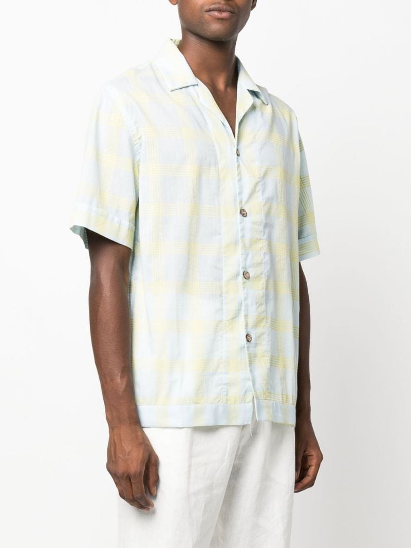 Blue Bakhoven Printed Short Sleeve Shirt