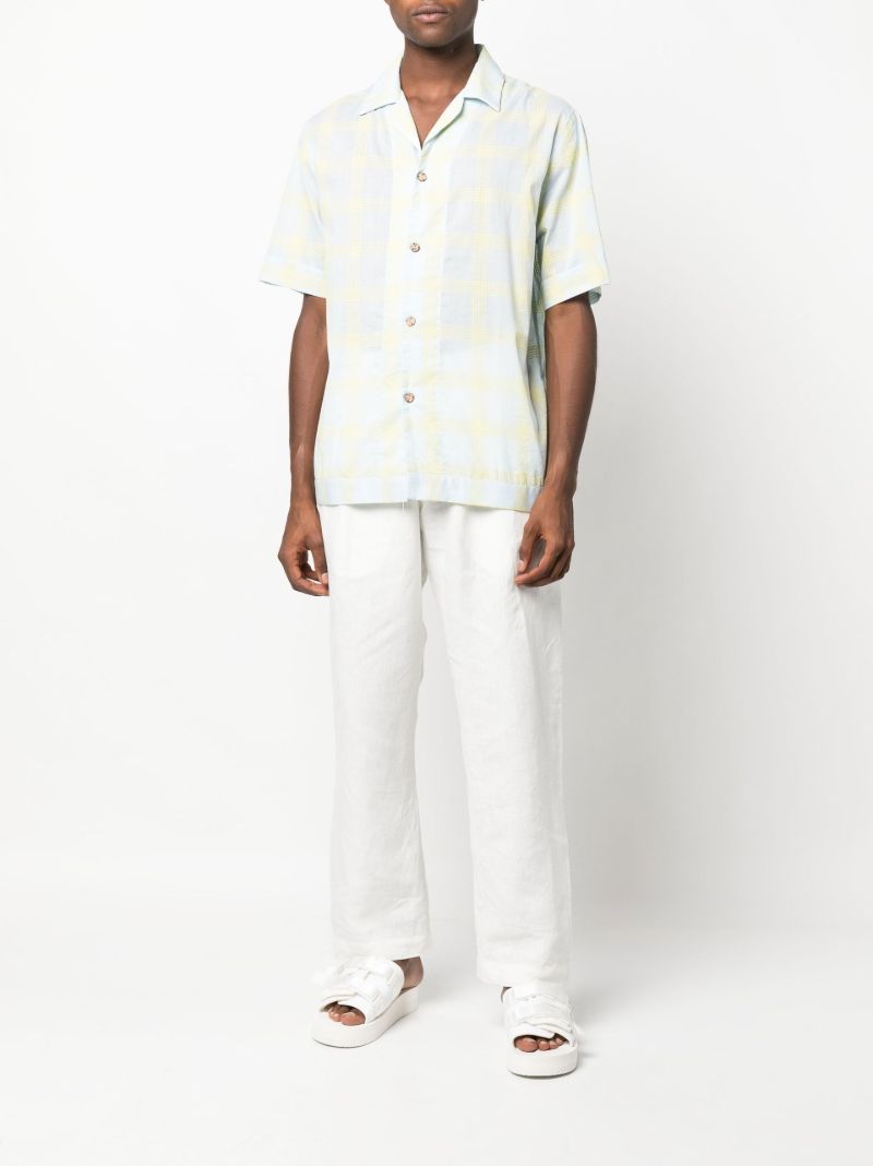 Blue Bakhoven Printed Short Sleeve Shirt