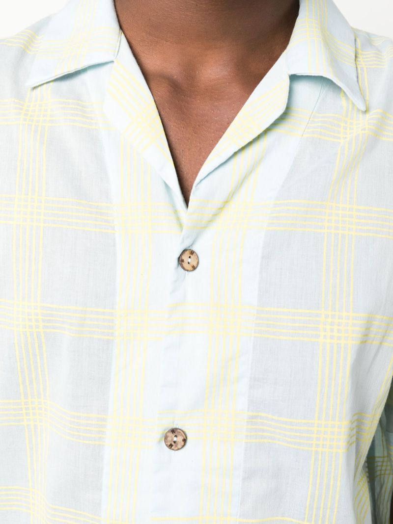 Blue Bakhoven Printed Short Sleeve Shirt