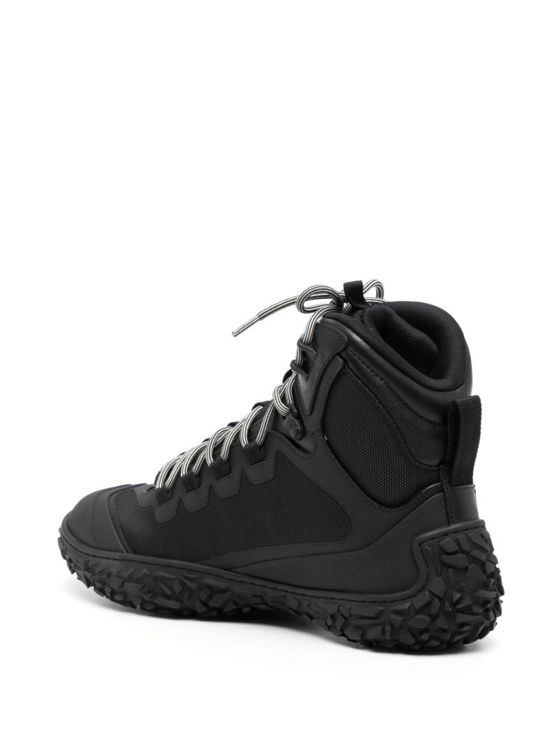 Black Mesh Hiking Boots