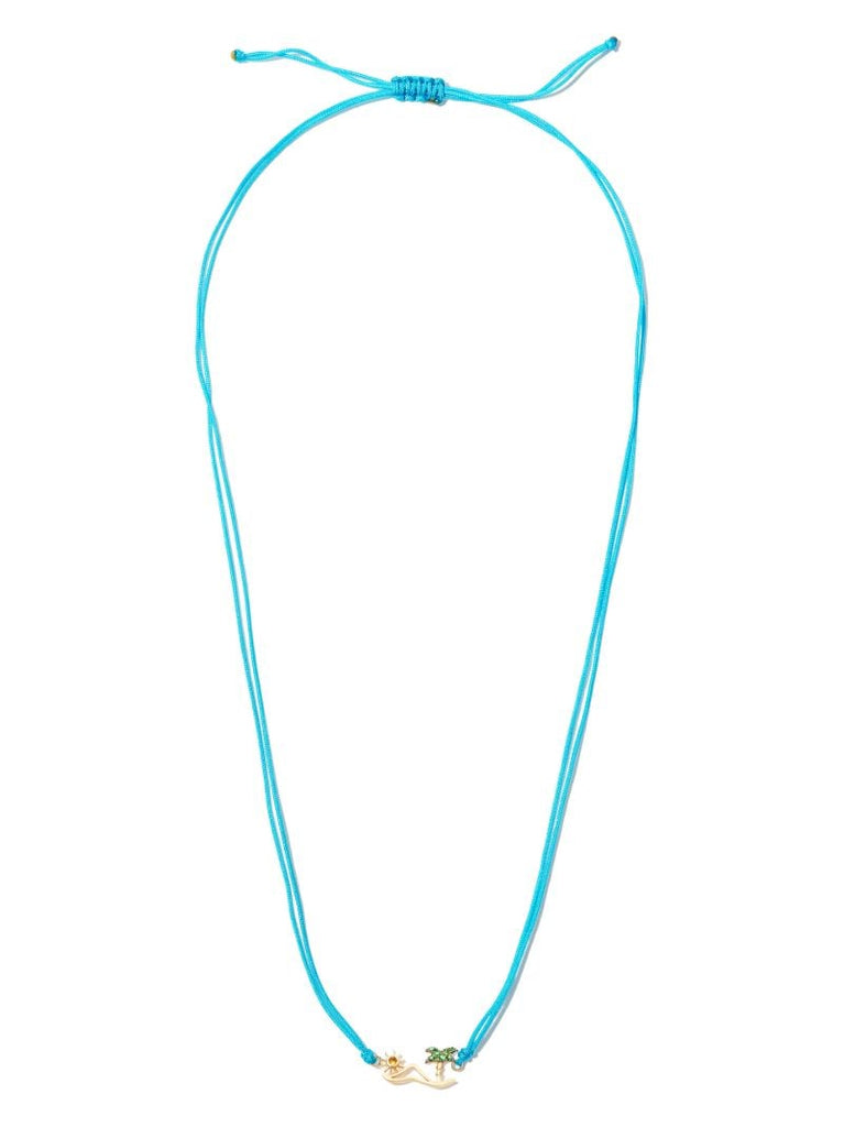 9k Yellow Gold Island Diamond Choker Necklace