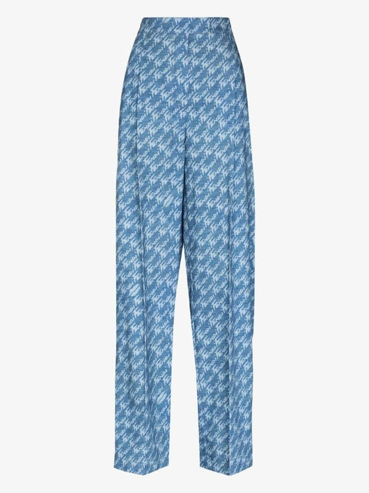 Logo Cotton Chambray Trousers