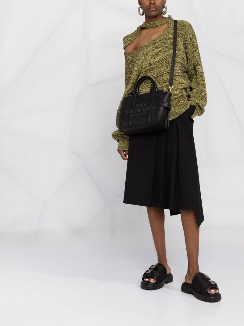 Black the Leather Mini Tote Bag