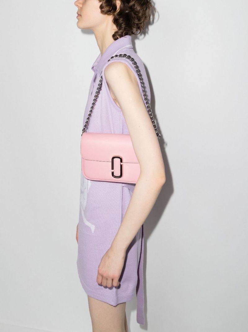 Pink the J Marc Leather Shoulder Bag