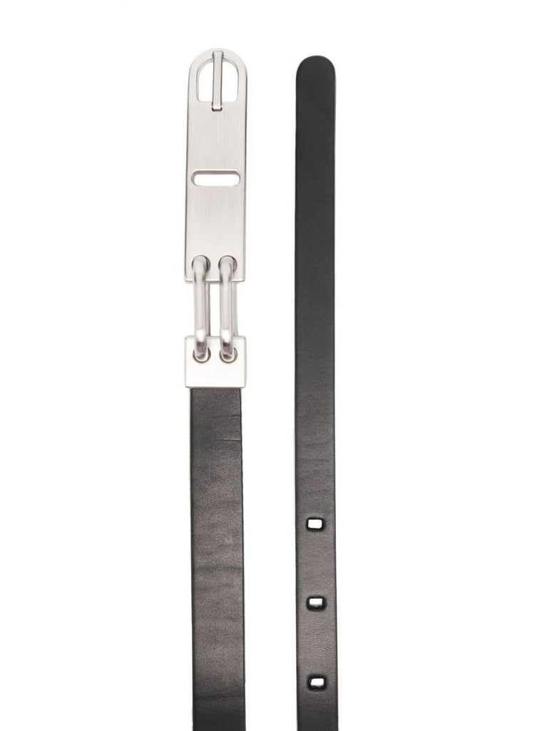 Black Tongue Leather Belt