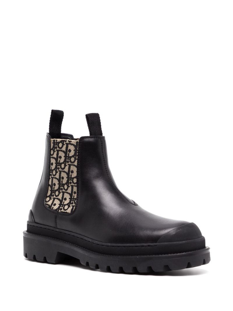 Black Leather Chelsea Ankle Boots