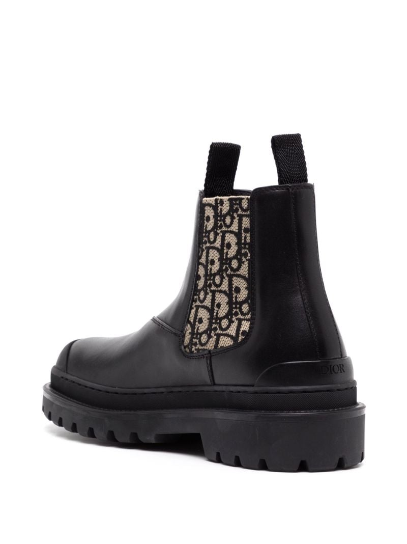 Black Leather Chelsea Ankle Boots