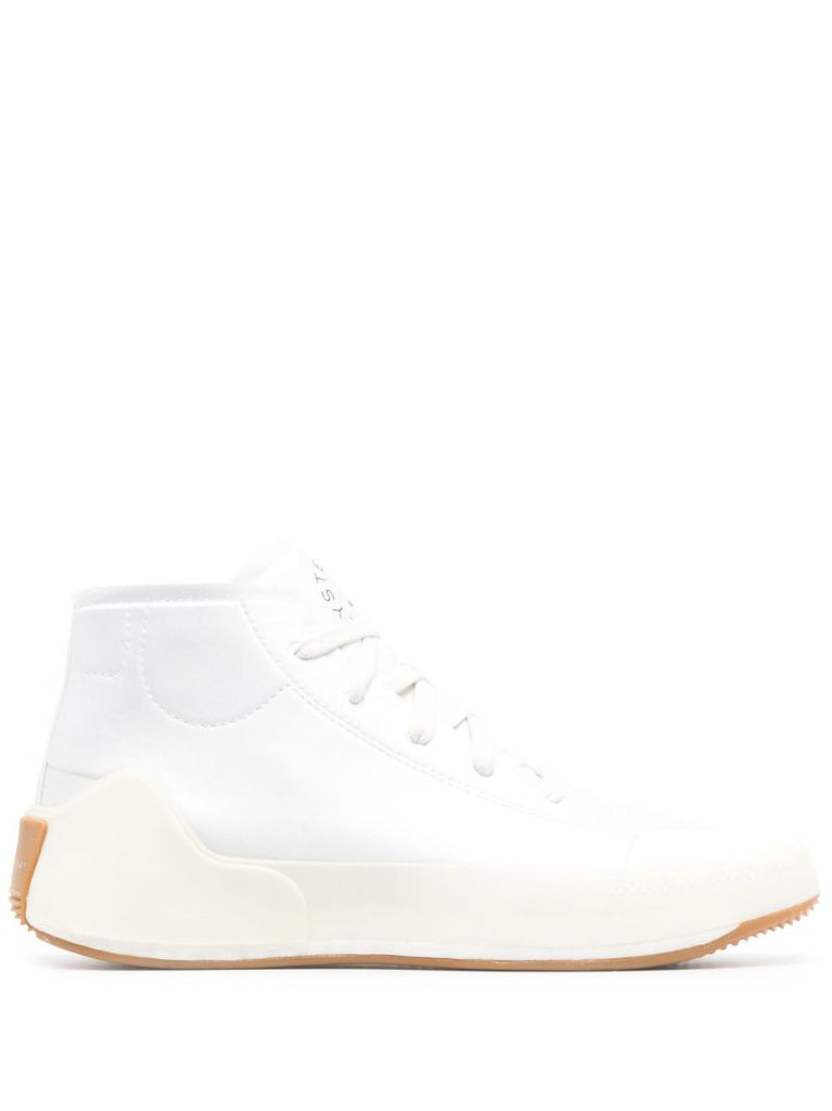 White Treino Mid-cut Sneakers