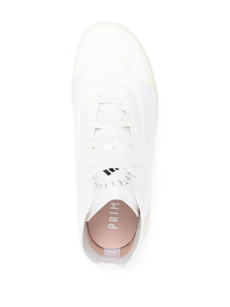 White Treino Mid-cut Sneakers