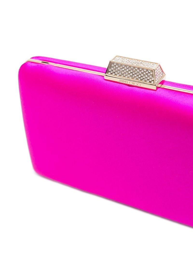 Pink Clemmie Satin Clutch