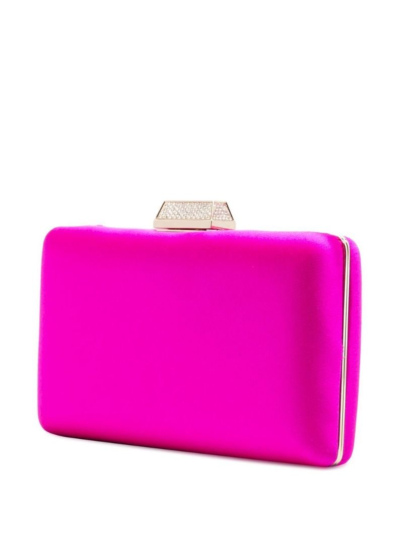 Pink Clemmie Satin Clutch