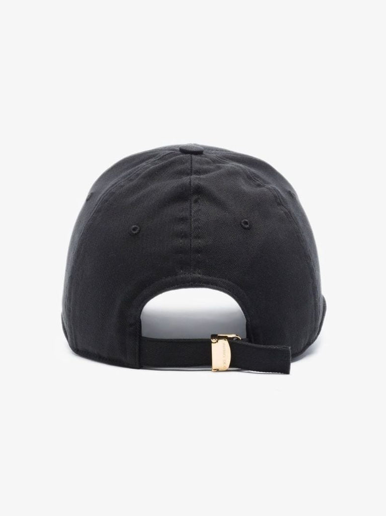 Black Logo Cotton Baseball Cap