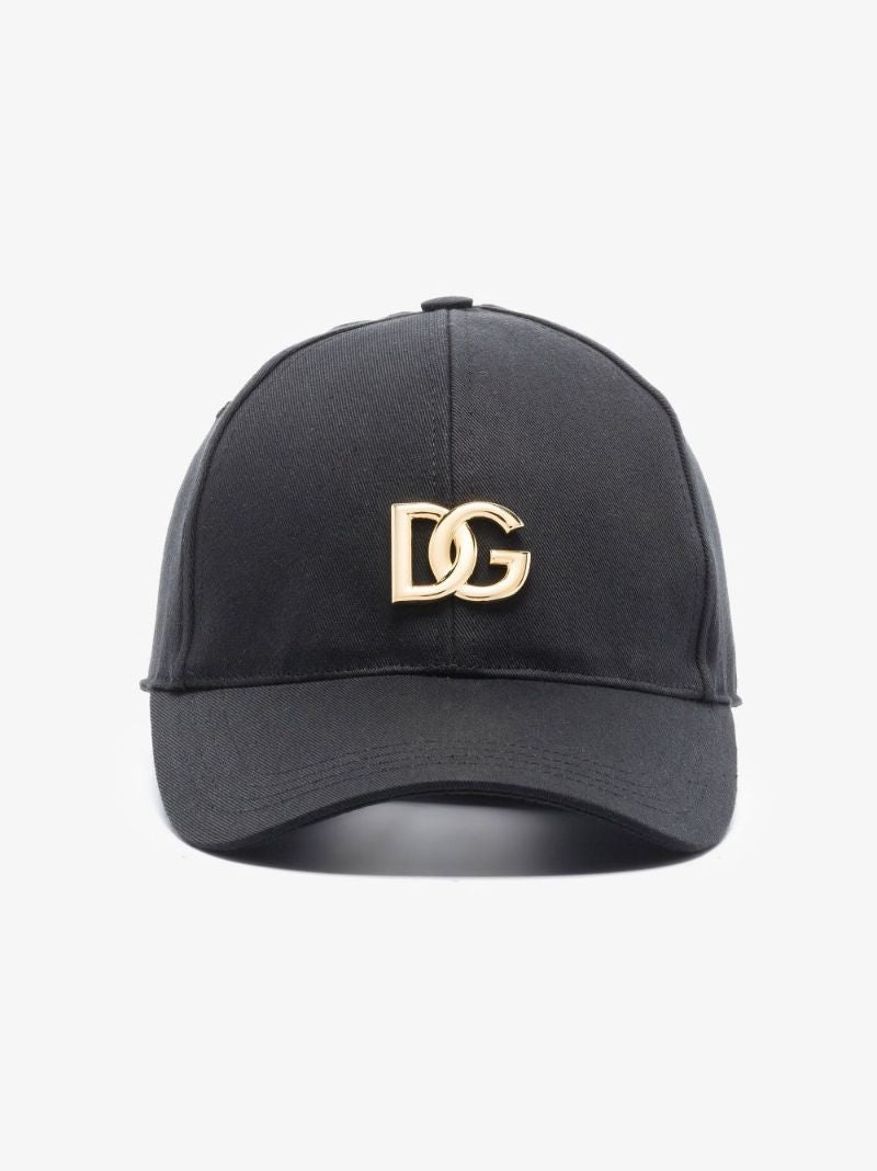 Black Logo Cotton Baseball Cap