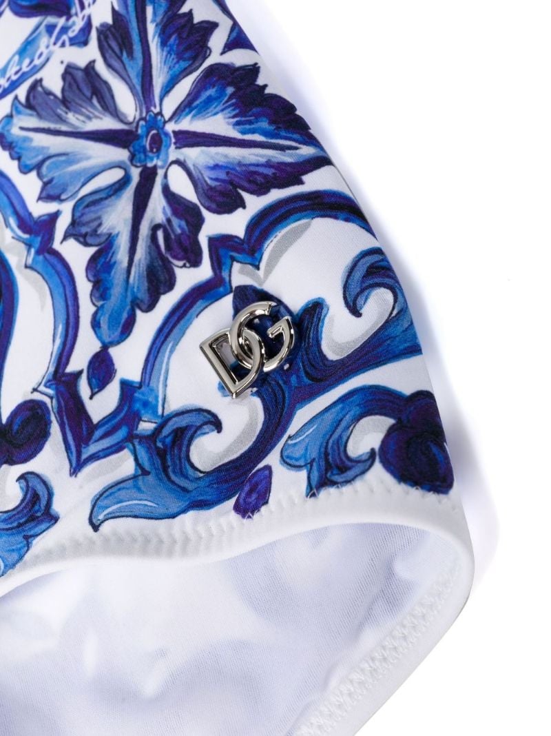 Blue Majolica Printed Bikini