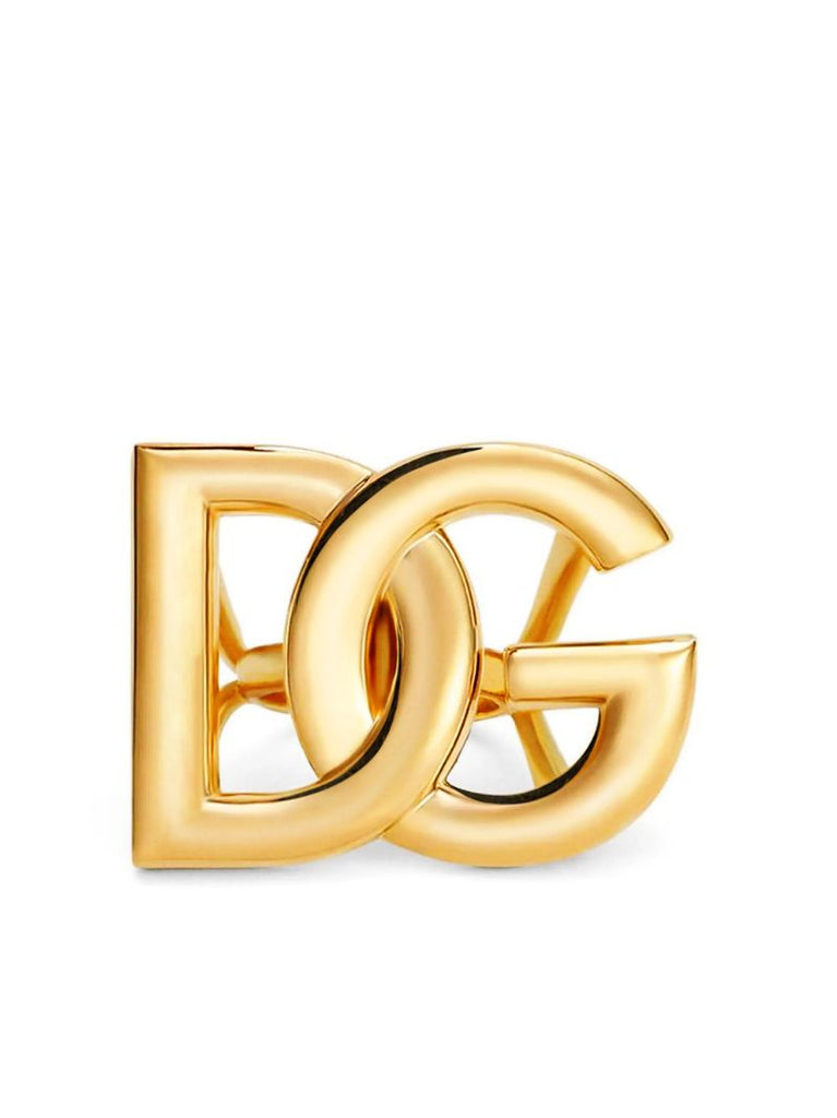 Gold-plated Dg Logo Plaque Ring