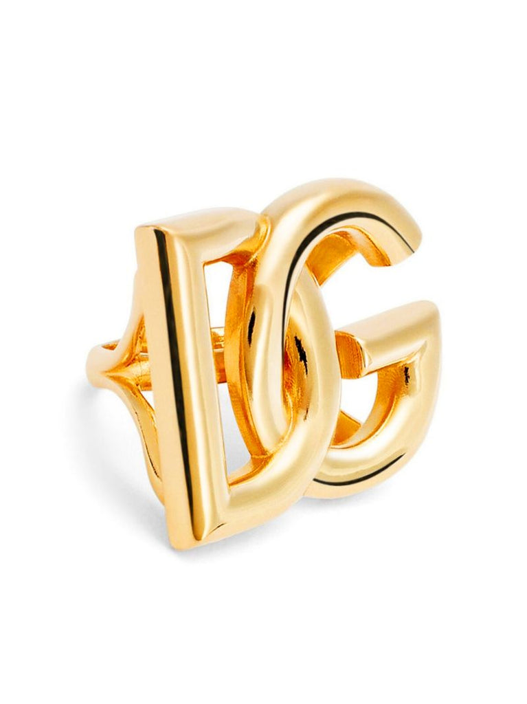 Gold-plated Dg Logo Plaque Ring