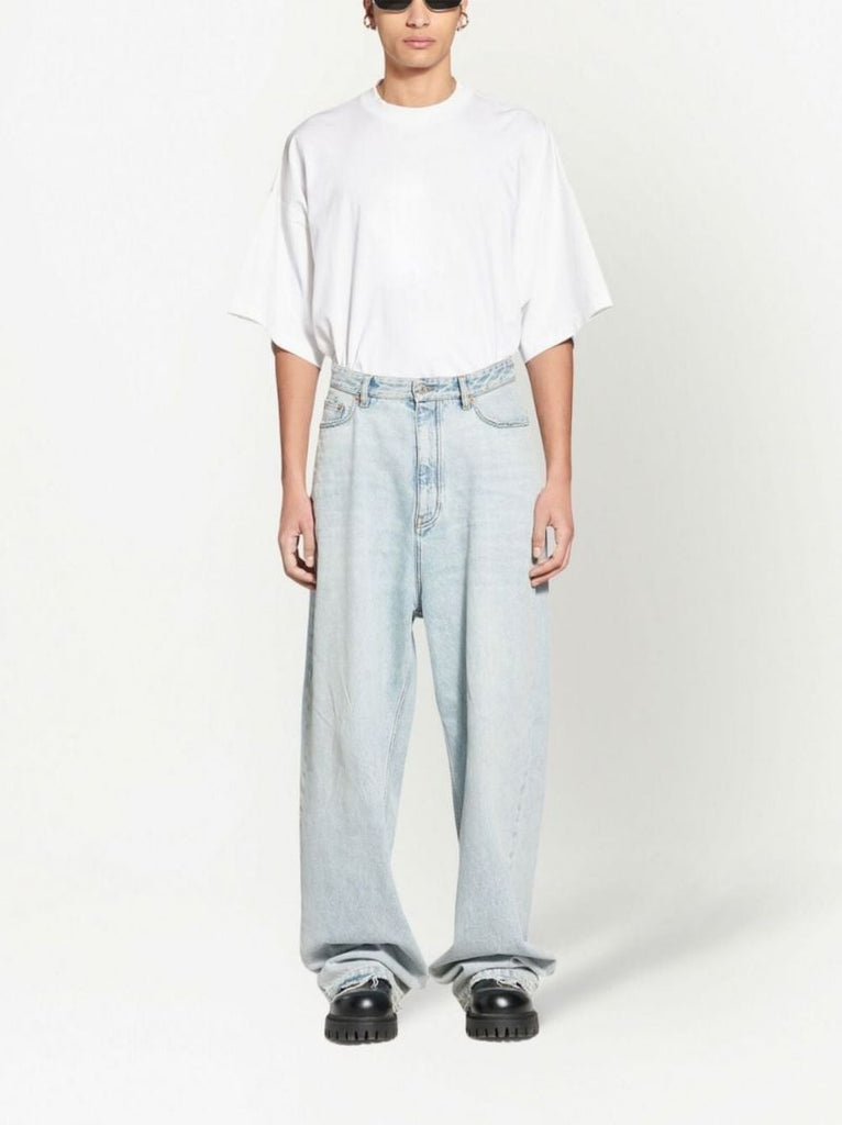 Blue Wide-leg Jeans
