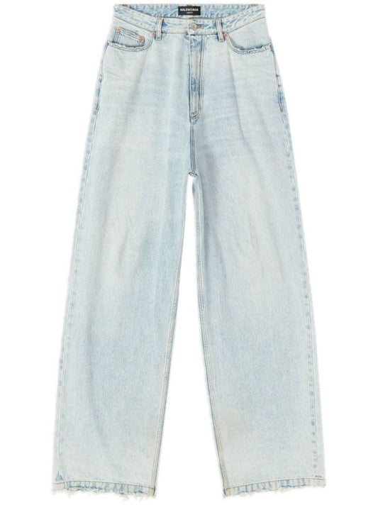 Blue Wide-leg Jeans