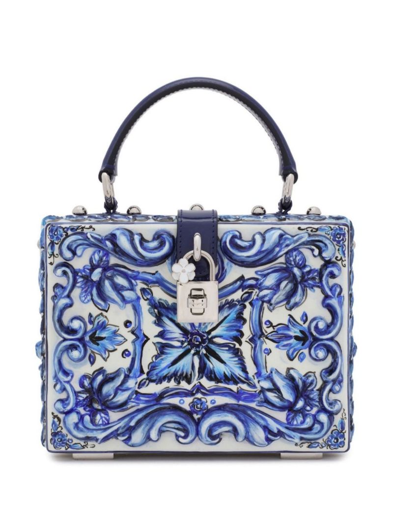 Blue Dolce Box Mini Bag