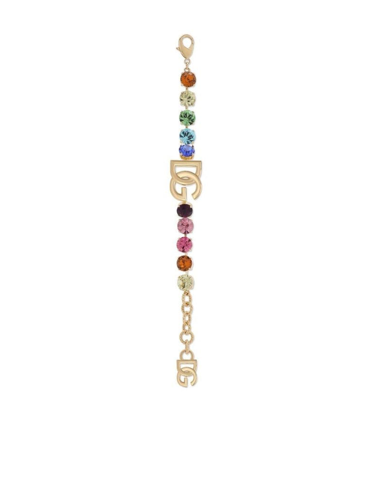 Gold-plated Charm Detail Plaque Bracelet