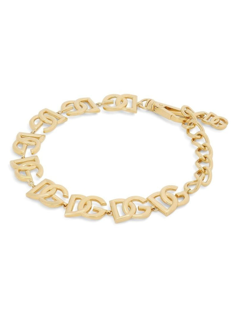 Gold-plated Interlocking Logo Choker Necklace