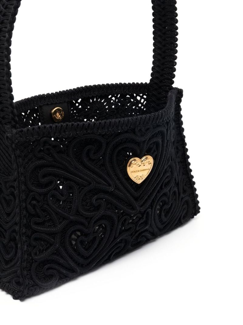 Black Crochet Shoulder Bag