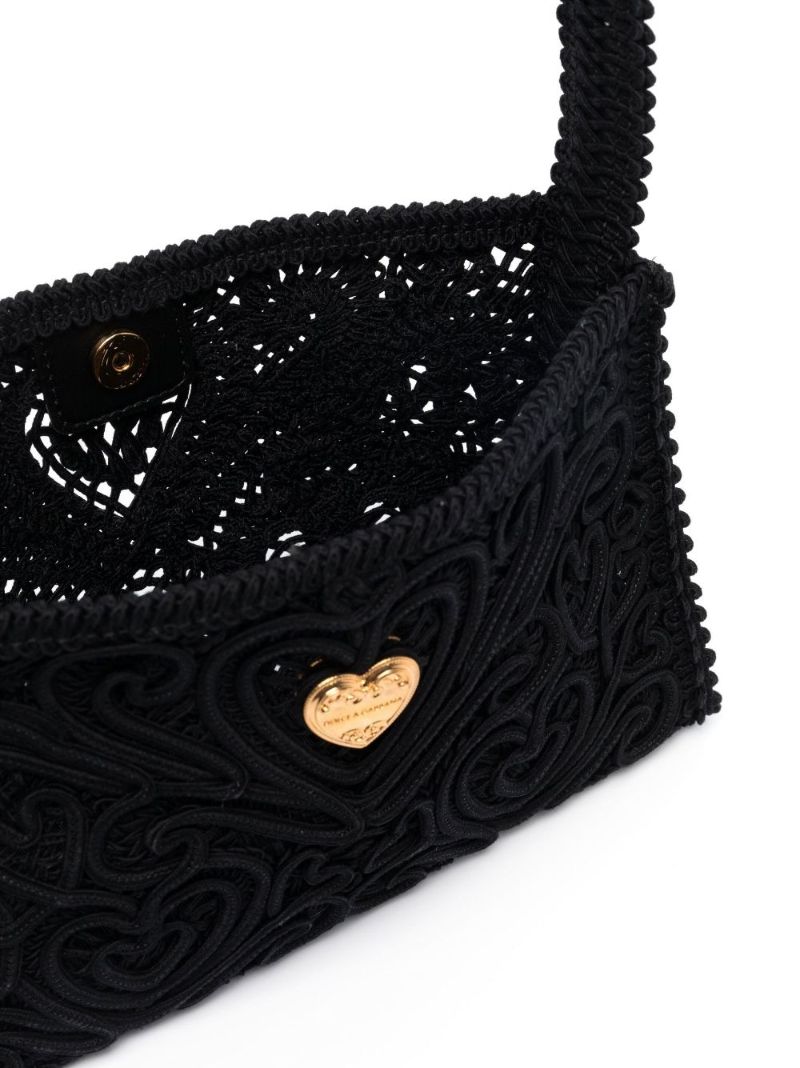 Black Crochet Shoulder Bag