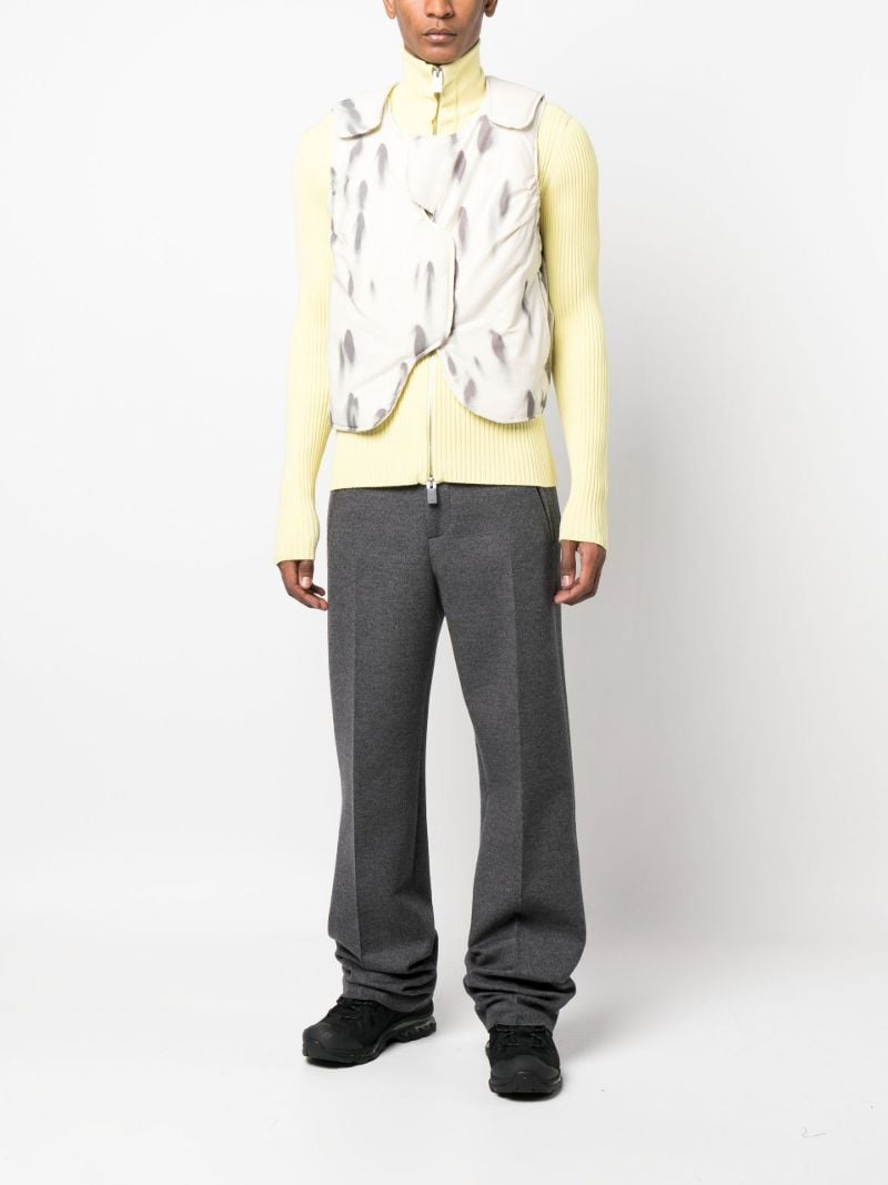 Neutral Blur Form Padded Gilet