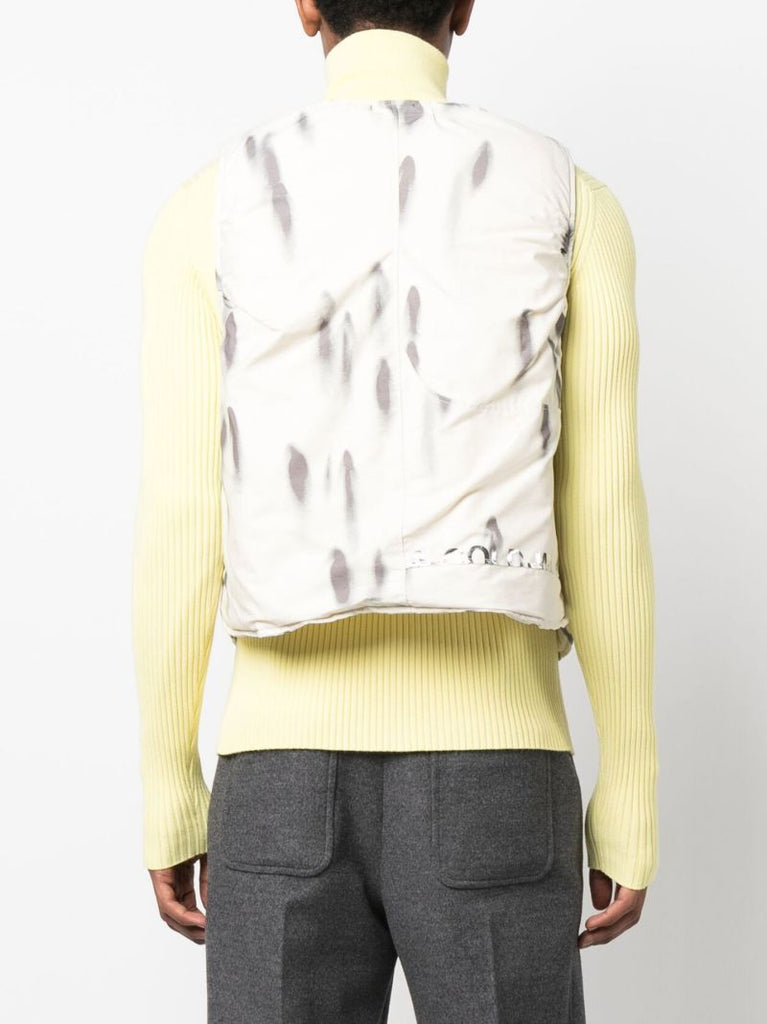 Neutral Blur Form Padded Gilet