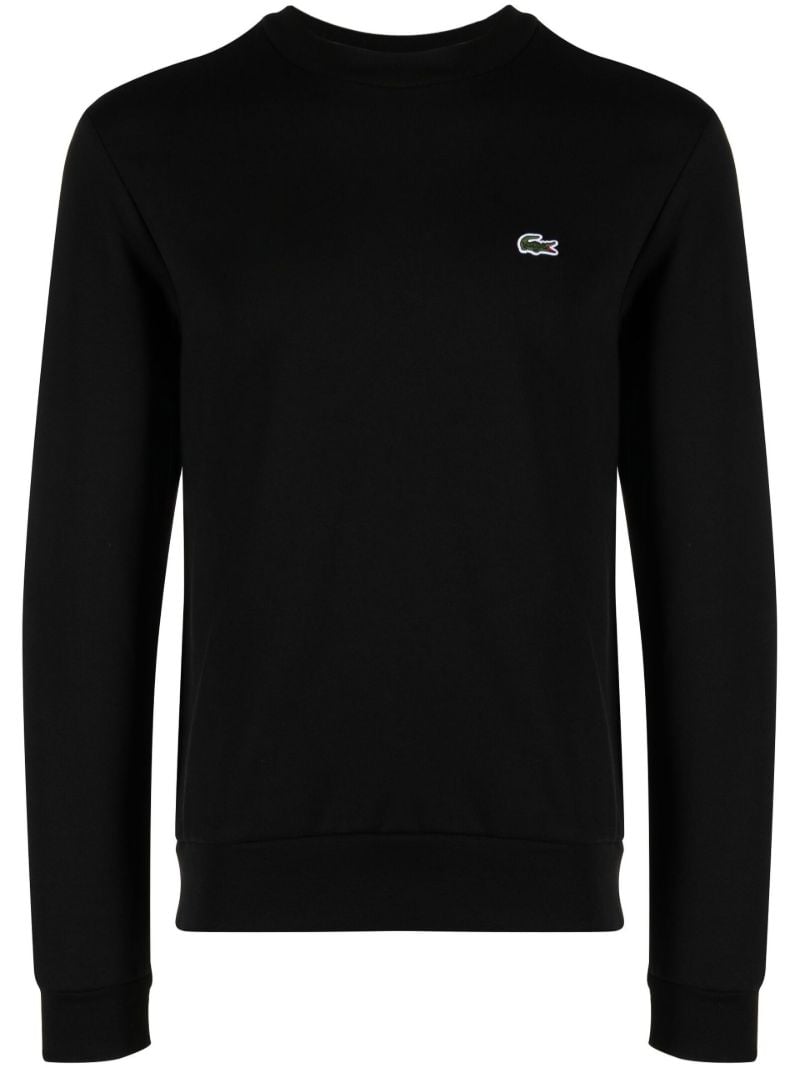 Black Logo Embroidered Sweatshirt