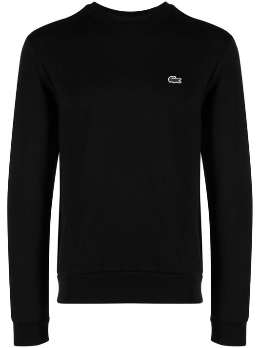 Black Logo Embroidered Sweatshirt