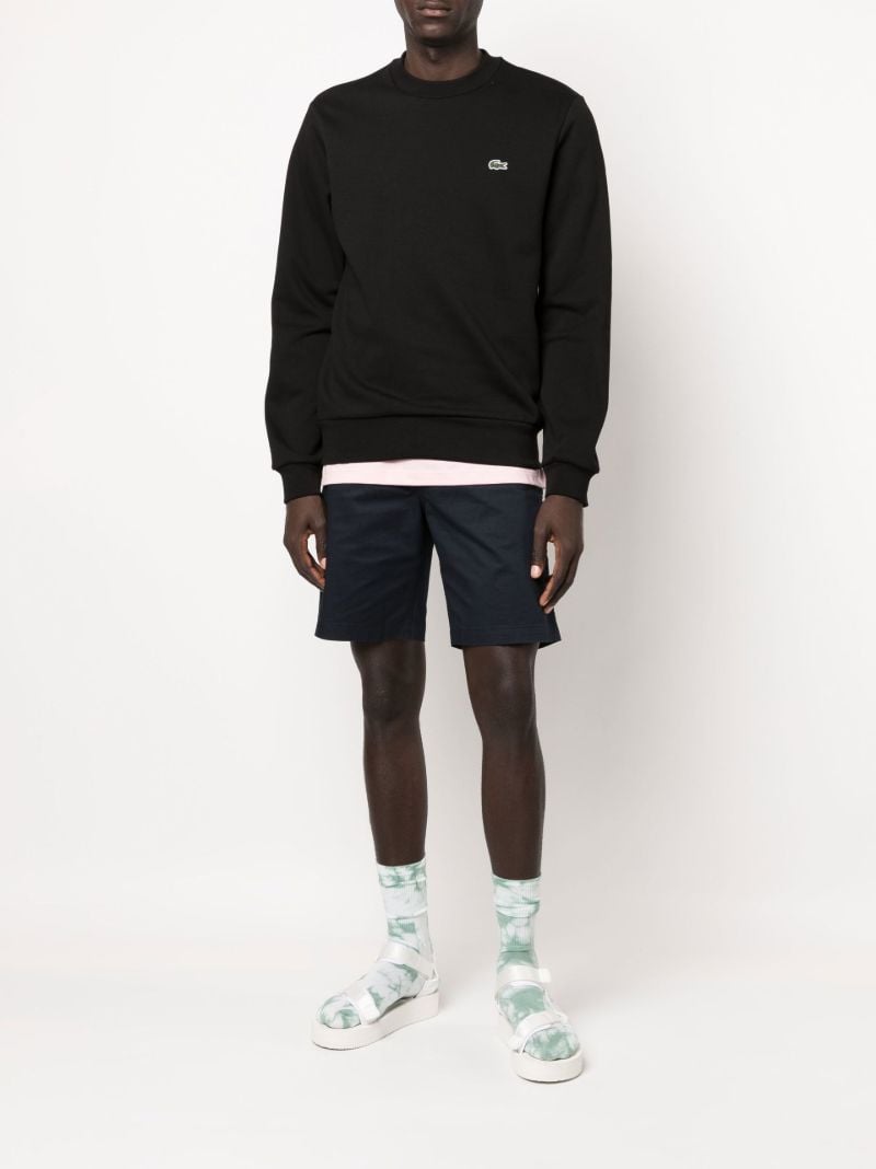 Black Logo Embroidered Sweatshirt