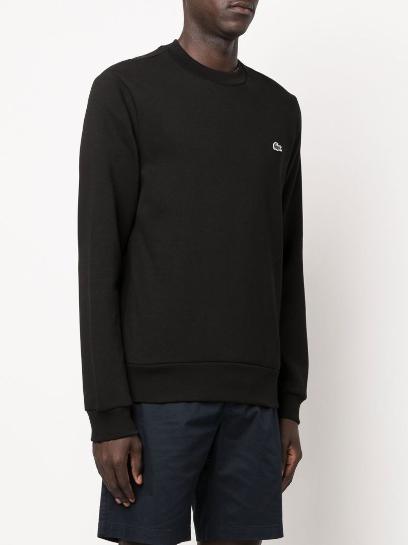 Black Logo Embroidered Sweatshirt